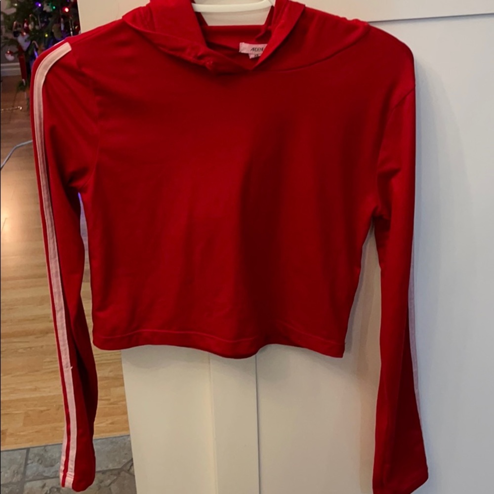 Red crop top